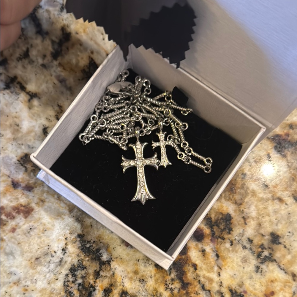 Silver Cross Necklace - Picture 2 of 5